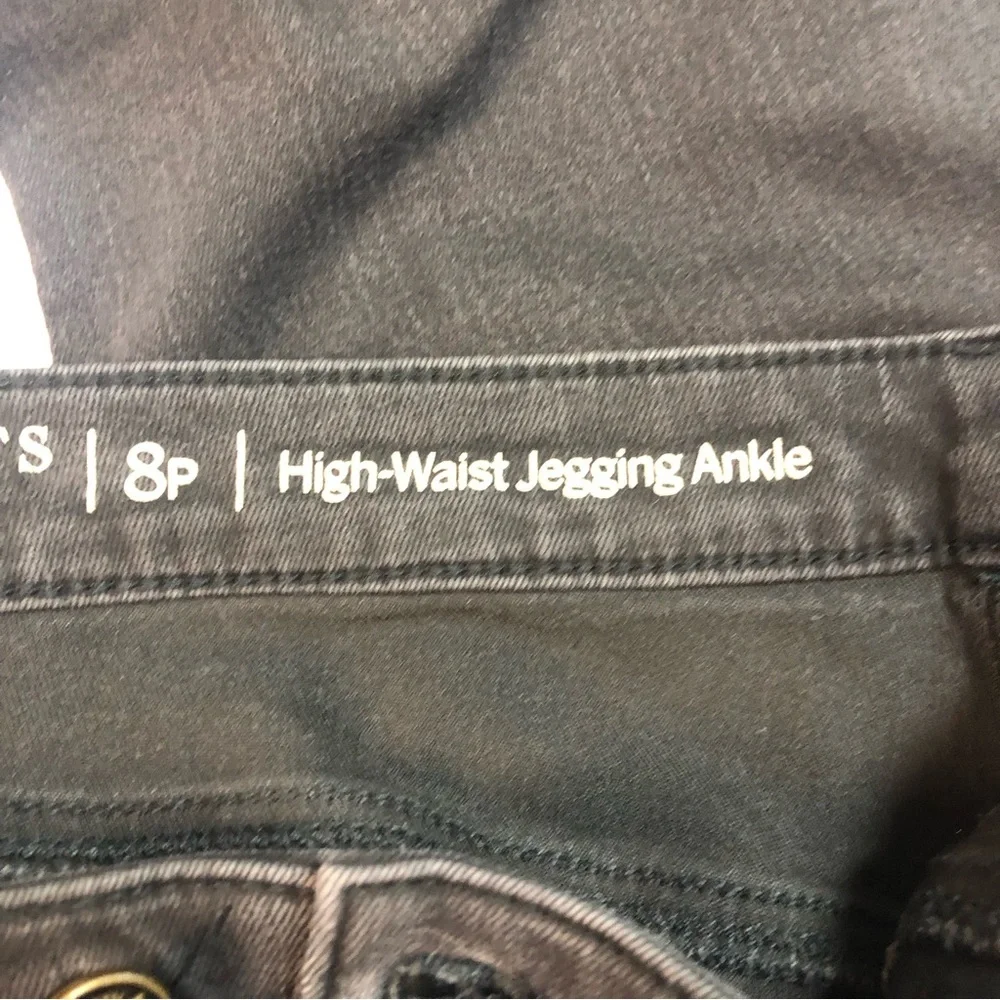 Talbots Women’s High Waisted Ankle Jegging Jeans Black Patch Pockets - Picture 7 of 9